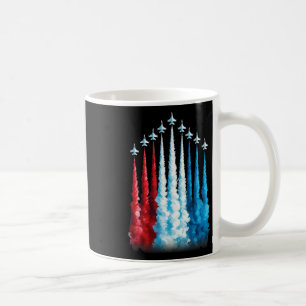 Caneca De Café Fighter Jets American Flag Para O Dia 4 De Julho P