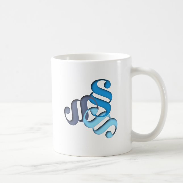 Caneca De Café Figura letra paragraph letter shape (Direita)