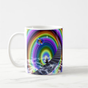 Caneca De Café Figura Misteriosa no Stargate Inter-Dimensional