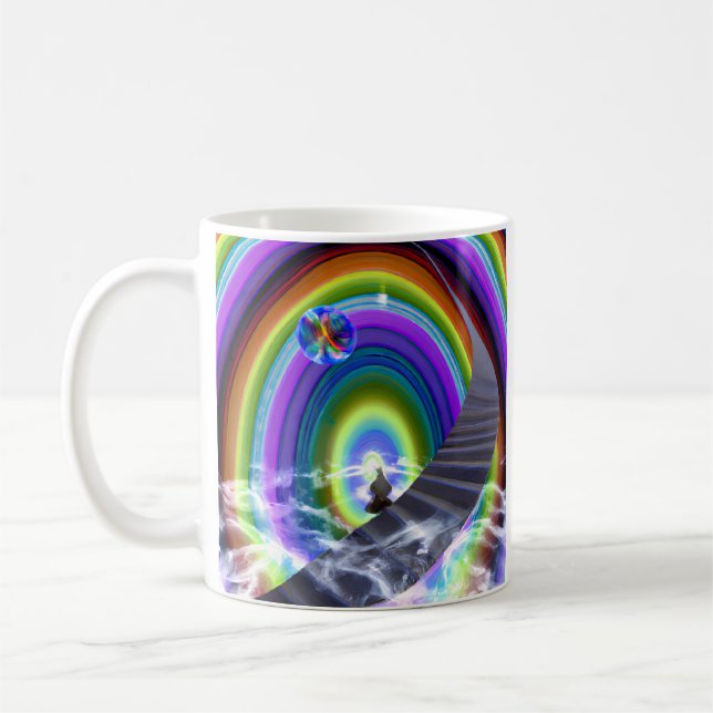 Caneca De Café Figura Misteriosa no Stargate Inter-Dimensional (Esquerda)