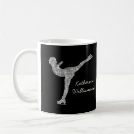 Caneca De Café Figura Personalizada: Shimmer De Prata De Ice Com 