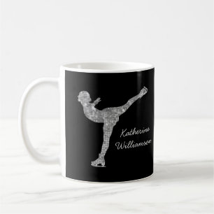 Caneca De Café Figura Personalizada: Shimmer De Prata De Ice Com