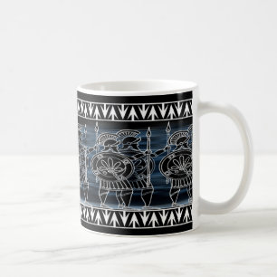 Caneca De Café Figura preta grega tropa