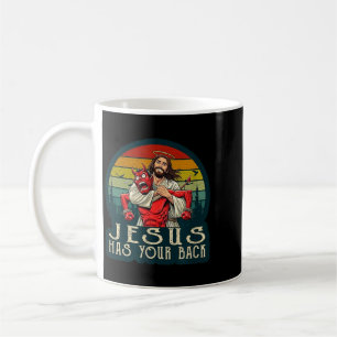 Caneca De Café Figura semelhante a Cristo protegendo do adversári