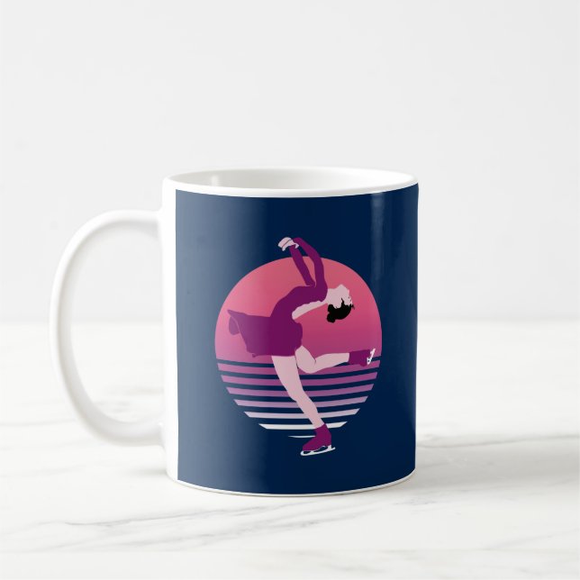 Caneca De Café Figura Skating Girl - Arte Da Dança De Gelo (Esquerda)