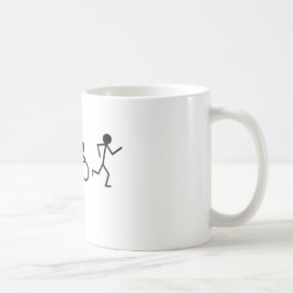 Caneca De Café Figuras da vara do Triathlon