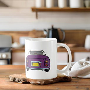 Caneca De Café Figuras Nome Purple Figaro Car