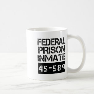 Caneca De Café Figurino da Prisão Federal de Halloween