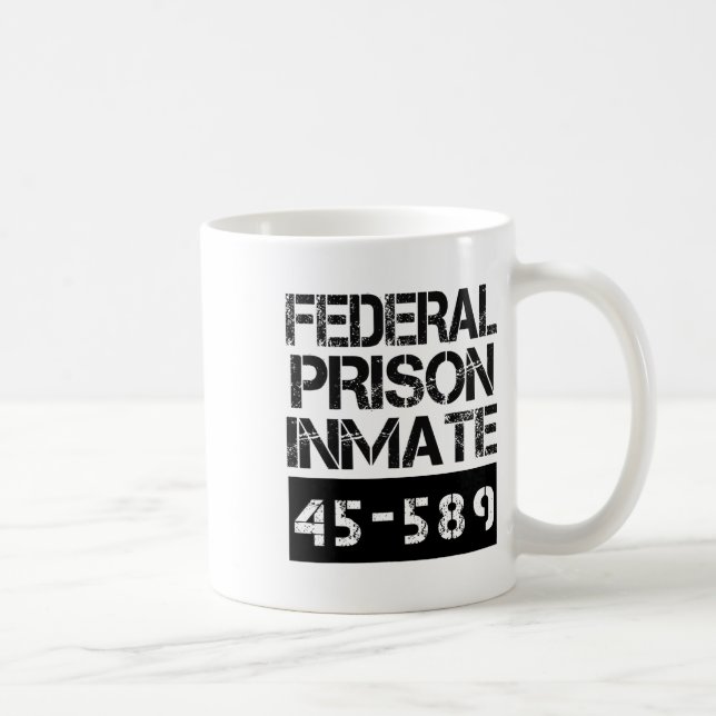 Caneca De Café Figurino da Prisão Federal de Halloween (Direita)