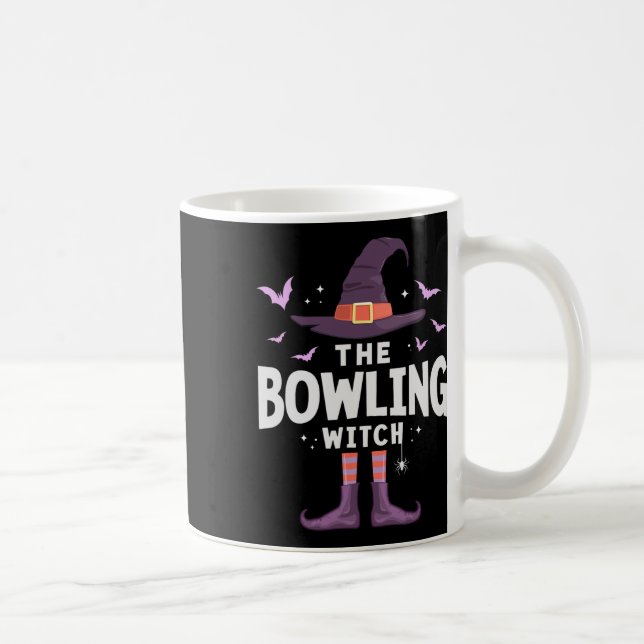 Caneca De Café Figurino de Bruxa de Halloween de boliche (Direita)