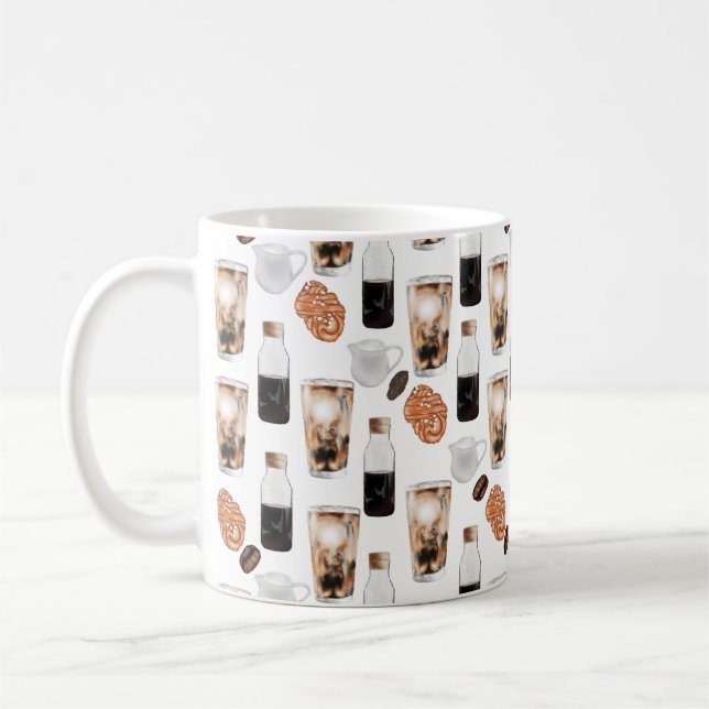Caneca De Café Fika - Cold Brew e Cardamom Buns Café Mug (Esquerda)