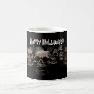 Caneca De Café Fila de Caveiras