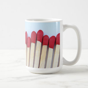 Caneca De Café Fila de Fósforos