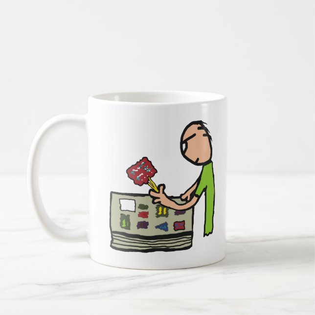 Caneca De Café Filatelia Coleção de Selos (Esquerda)