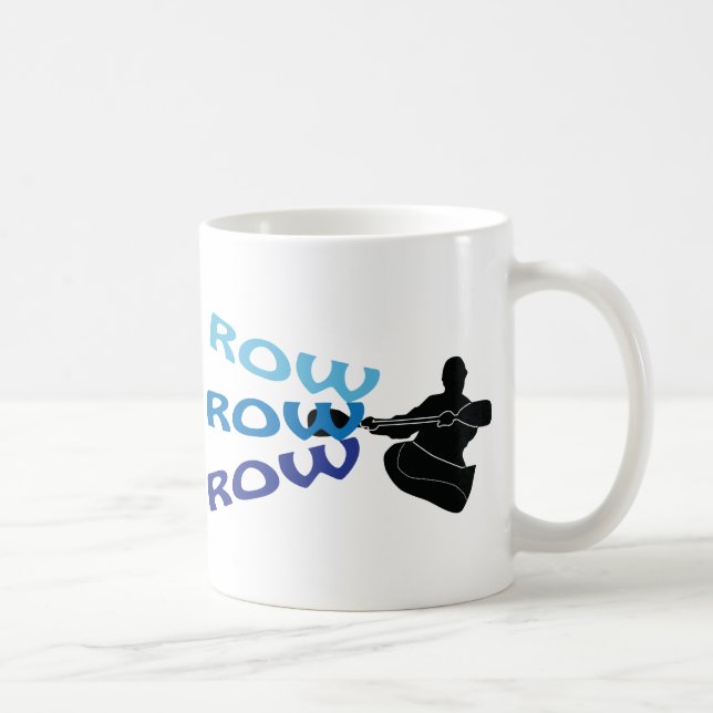 Caneca De Café Fileira, fileira, fileira (Direita)