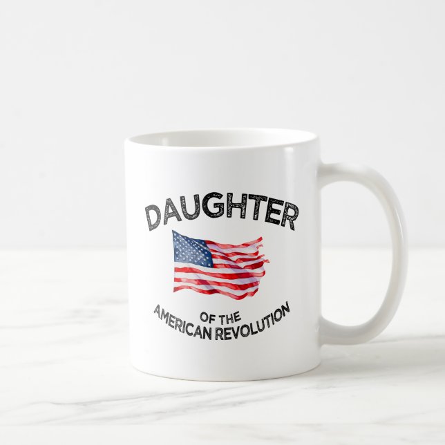 Caneca De Café Filha da DAR Star USA da Revolução Americana (Direita)