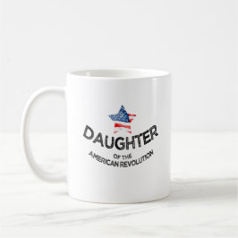 Caneca De Café Filha da Revolução Americana DAR Estrela