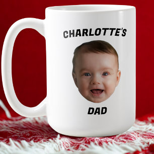 Caneca De Café Filha De Bebê Personalizada, Novo papai De Mug Per