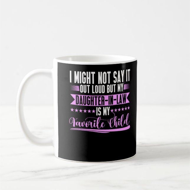 Caneca De Café Filha de Direito Mãe Humor Pai Filha Favorita (Esquerda)