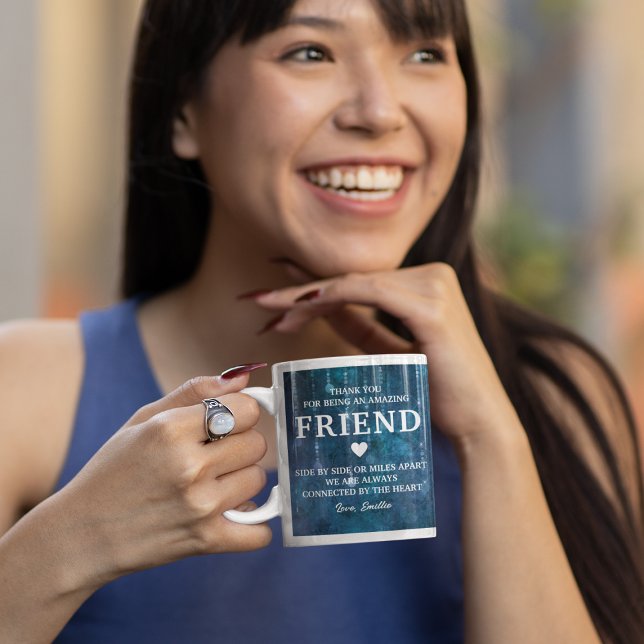 Caneca De Café Filha Obrigado Mensagem Sensata Personalizada (Daughter Thank You Heartfelt Message Personalized Coffee Mug
)