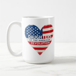 Caneca De Café Filhas da Revolução Americana DAR US Histor
