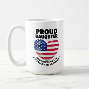 Caneca De Café Filhas da Revolução Americana Orgulhosa Patriota