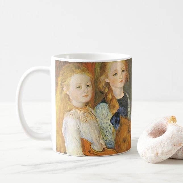 Caneca De Café Filhas de Catulle Mendes por Pierre Renoir (Com Donut)