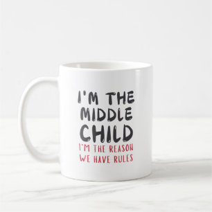 Caneca De Café Filho do Meio – Sou o Motivo pelo qual Temos Regra