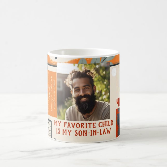 Caneca De Café Filho Favorito em Direito Aniversário Foto Legal M (Centro)