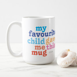 Caneca De Café filho favorito engraçado da mãe ou do dia de os pa