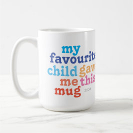 Caneca De Café filho favorito engraçado da mãe ou do dia de os pa