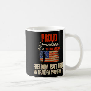Caneca De Café Filho Orgulhoso Da Família Militar Veterana Do Vie