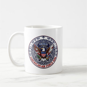 Caneca De Café Filho Orgulhoso da Força Aérea Americana