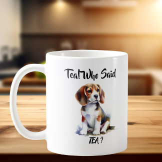 Caneca De Café Filhote de Beagle Personalizar