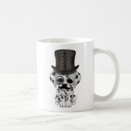 Caneca De Café Filhote de cachorro Dalmatian bonito com Monocle e