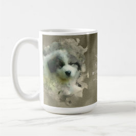 Caneca De Café Filhote de cachorro de grandes Pyrenees da