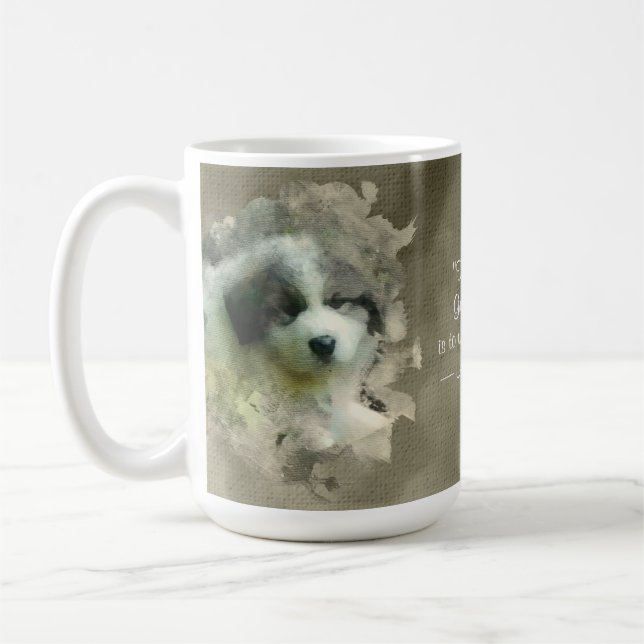 Caneca De Café Filhote de cachorro de grandes Pyrenees da (Esquerda)