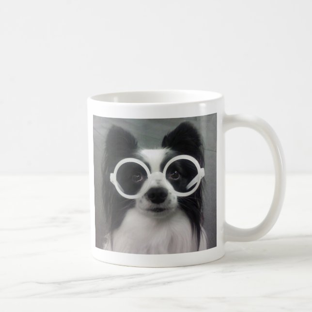Caneca De Café Filhote de cachorro de Papillon (Direita)
