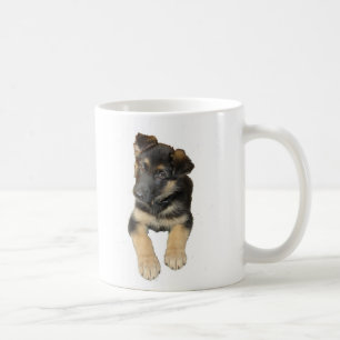 Caneca De Café Filhote de cachorro do german shepherd e dizer em