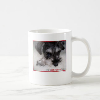 Caneca De Café Filhote de cachorro do Schnauzer diminuto