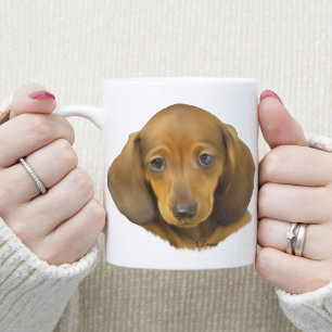 Caneca De Café Filhote de Dachshund