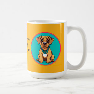 Caneca De Café Filhote Fofo design colorido estilo cartoon