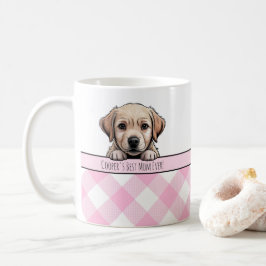 Caneca De Café Filhote Labrador Fofo Melhor Mãe de Cachorro Xadre