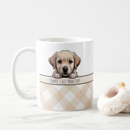 Caneca De Café Filhote Labrador Fofo Melhor Mãe de Cachorro Xadre