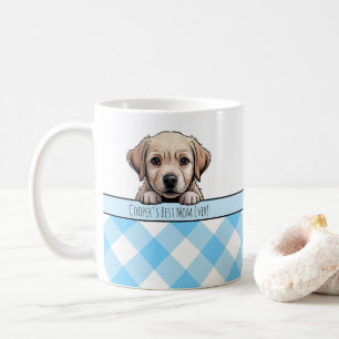 Caneca De Café Filhote Labrador Fofo Melhor Mãe de Cachorro Xadre