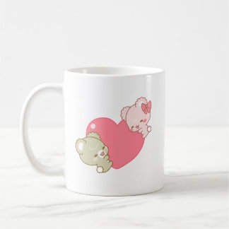 Caneca De Café filhotes de açúcar fofo abraços amor