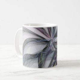 Caneca De Café Filigree aciona Fractal Abstrato Swing Moderno
