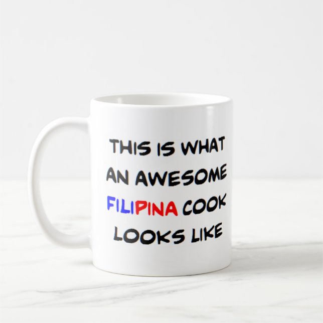 Caneca De Café filipina cook, incrível (Esquerda)