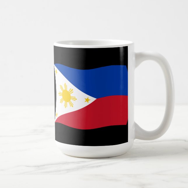 Caneca De Café Filipinas Flag Mug (Direita)