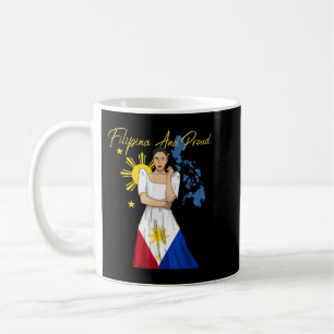 Caneca De Café Filipinas Pinay Filipina Pride Islands Flag Girl